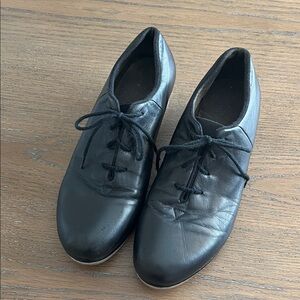 Bloch Audeo Tap Shows Black Leather Women's Oxfords Size 9